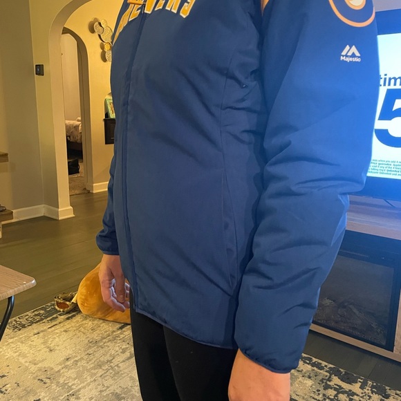 Authentic MLB Milwaukee Brewers ThermaBase Jacket - Picture 6 of 8